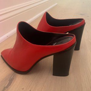 Aska Red Leather Boots